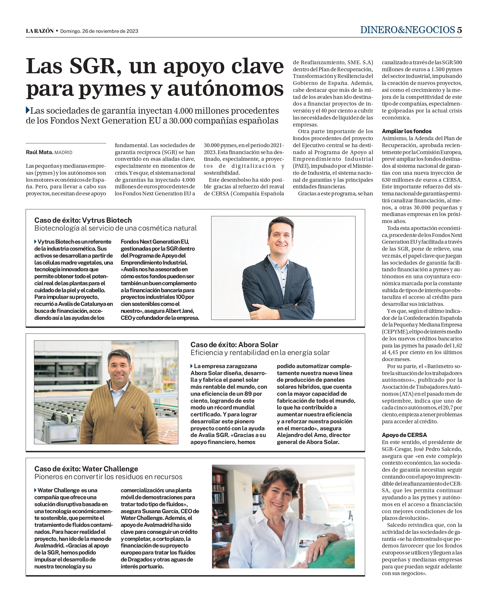 Las SGR, un apoyo clave para pymes y autónomos